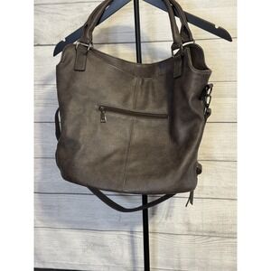 Realer Women Hobo Tote Purse Brown Faux Leather Shoulder Bag Crossbody